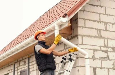 Pose et remplacement de gouttières à Cressat